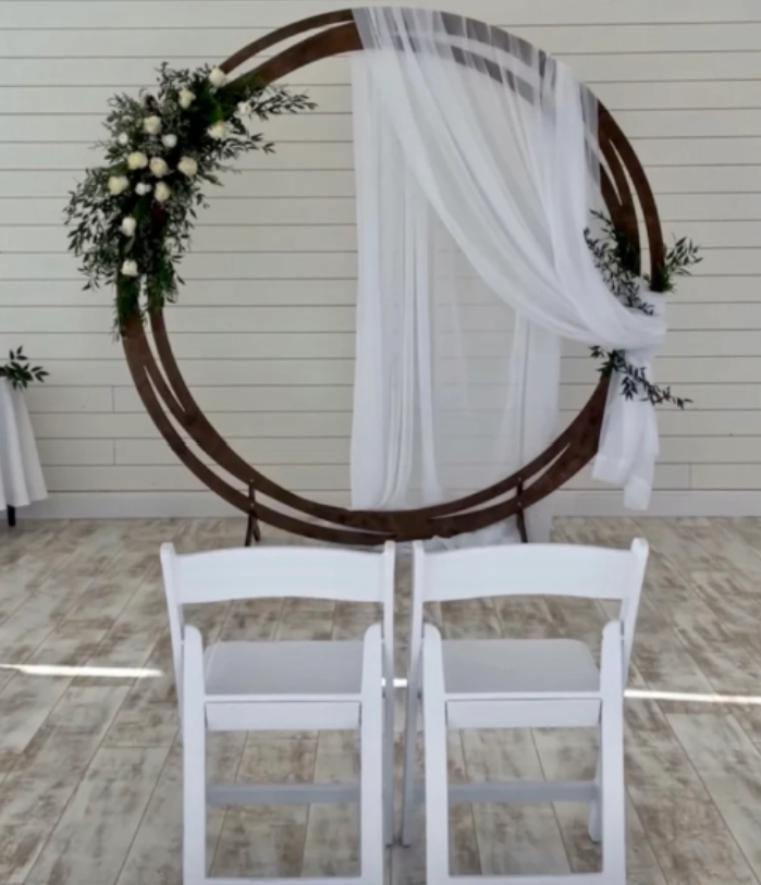 Wood Circle Arch